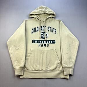 Colorado State University Hoodie Sweatshirt Adult Small Yellow CSU Rams NCAA